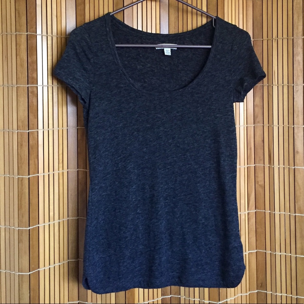 NWOT American Eagle Scoop Neck Shirt - Graphite